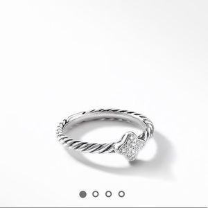David Yurman Quatrefoil Ring With Diamonds